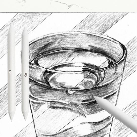 19Pcs/Set Blending Stumps Tortillon Pencil Extension Tool Sketch Drawing Art Kit