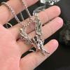 New Retro Hip-hop Punk Angel Wings Couple Necklace