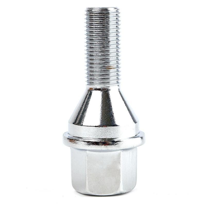 4/20x Car Wheel Studs Lug Bolts Silver Truck Parts Tool M12x1.25x28mm For Jeep Cherokee Renegade Compass Chrysler 200 Dodge Dart