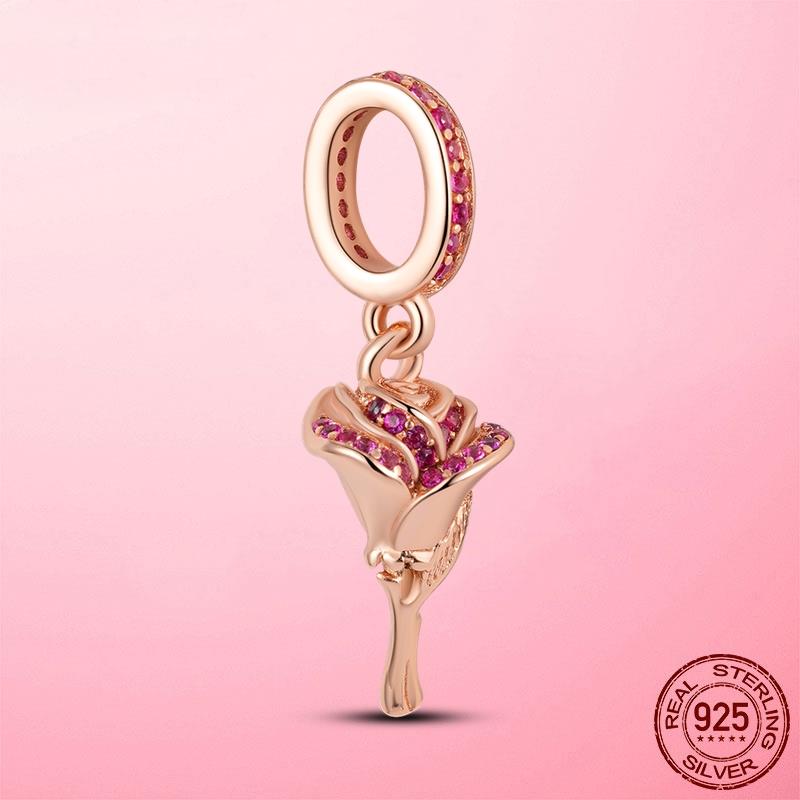 Горячая подвеска в виде сердца в виде компаса, подвеска в виде бусины, серебряная подвеска 925 пробы, оригинальный браслет MULA, сделай сам для изготовления ювелирных изделий