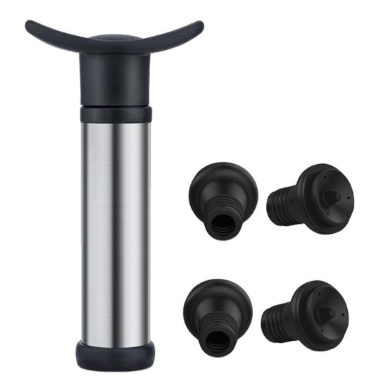 Вакуумное вино с насосом-пробкой 4 пробки Укупорка для бутылок Сохранитель Нержавеющая сталь Вино