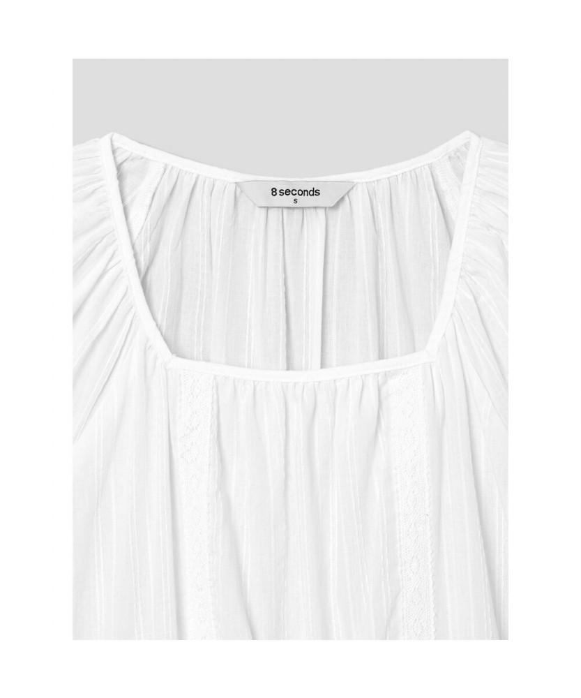 8SECONDS Cap Sleeve Mini Dress White