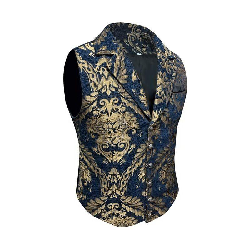 Модный новый однобортный жилет-жилетка для костюма, мужская куртка без рукавов