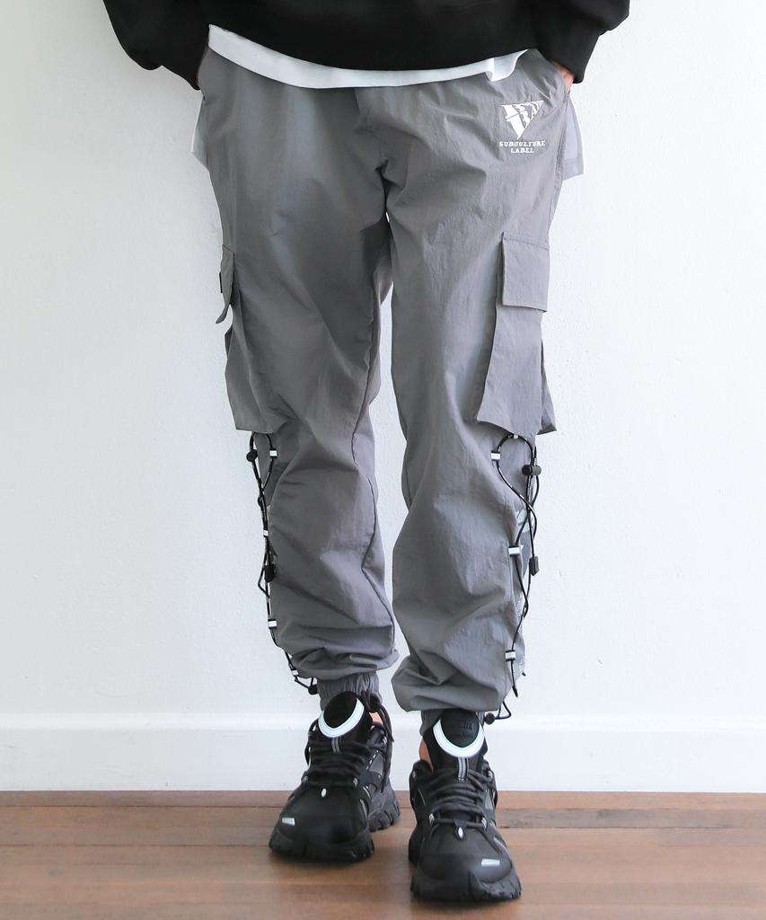 BAUST Logo String Active Cargo Pocket Jogger Pants [Gray]