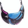 [G5950] - Designer Necklace 'Harlequin' Blue Pink