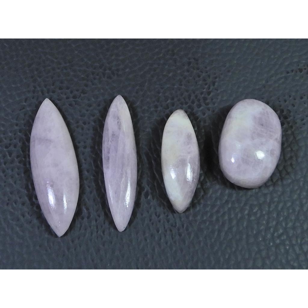 75Cts. Натуральный розовый кунцит, смешанная форма, кабошон, россыпной драгоценный камень, лот из 4 шт. C-1855