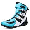 Autumn and Winter New Large-sized Buttoned High-top Motorcycle Shoes, Anti-drop Motorcycle Shoes, Outdoor Riding Boots