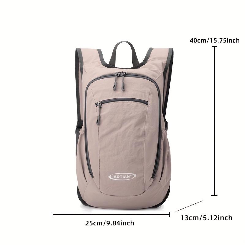 Lightweight and Foldable Men's Travel Backpack, Large Capacity Hiking Backpack, Zipper Closure, Outdoor Women's Sports Bags