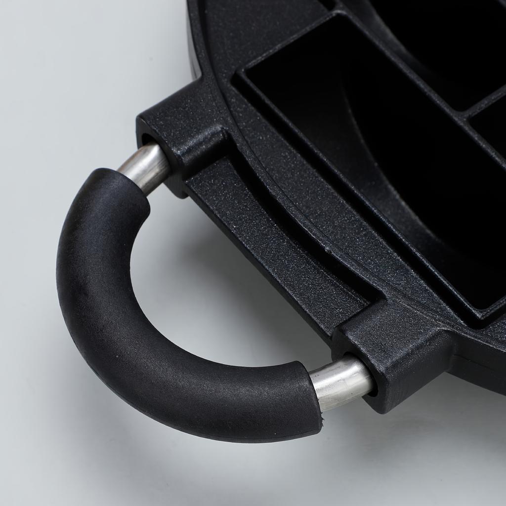 1 шт. Черная алюминиевая форма для квадратных пирожных на 10 ячеек с ручками, антипригарная, противень для выпечки, совместимый с газовой плитой, для идеальных мини-пирожных