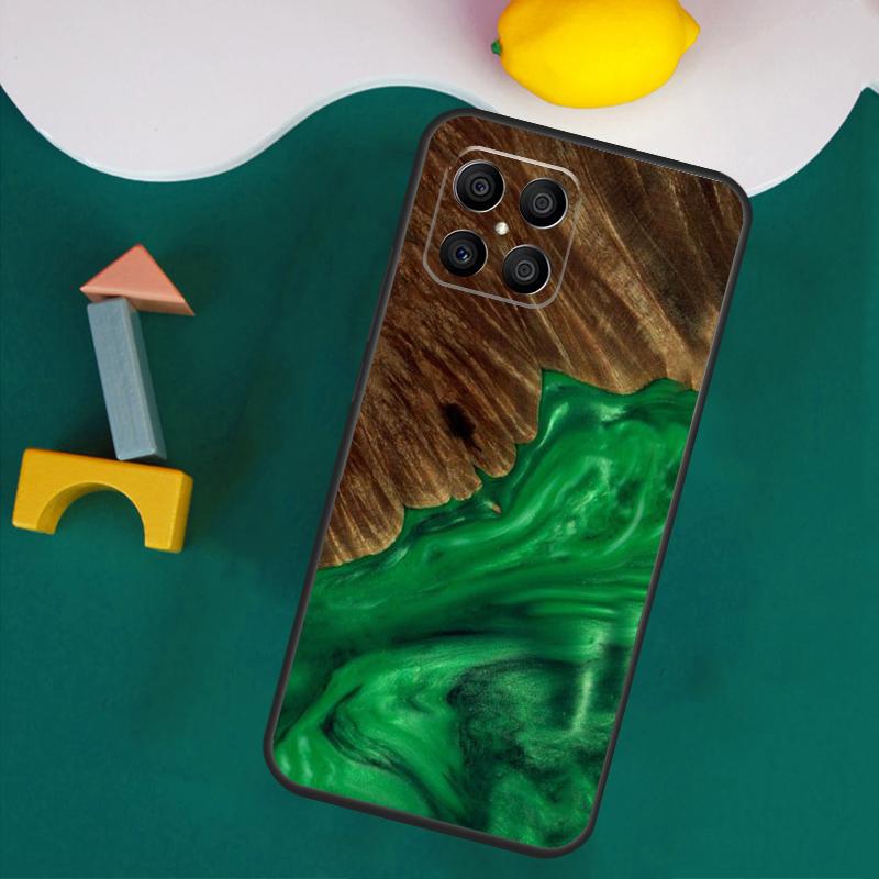 Кейс-путешественник из дерева и смолы для Honor 200 Pro 50 70 90 X9a X8a X8 X9 X8b X9c X9b Honor Magic 7 Lite 5 6 Pro Чехол