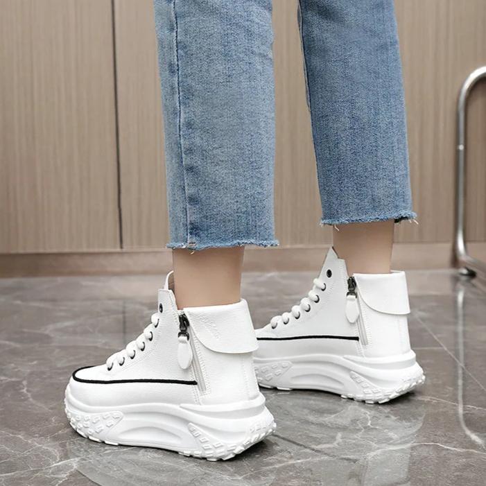 2025 New Women Sneakers Luxury Fashion High Top Women Boots Platform Casual Shoes