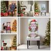 Cartoon Christmas Chair Cover Seat Protector Wear for Chairs Dinner Chair Seat Cover  Party Decor