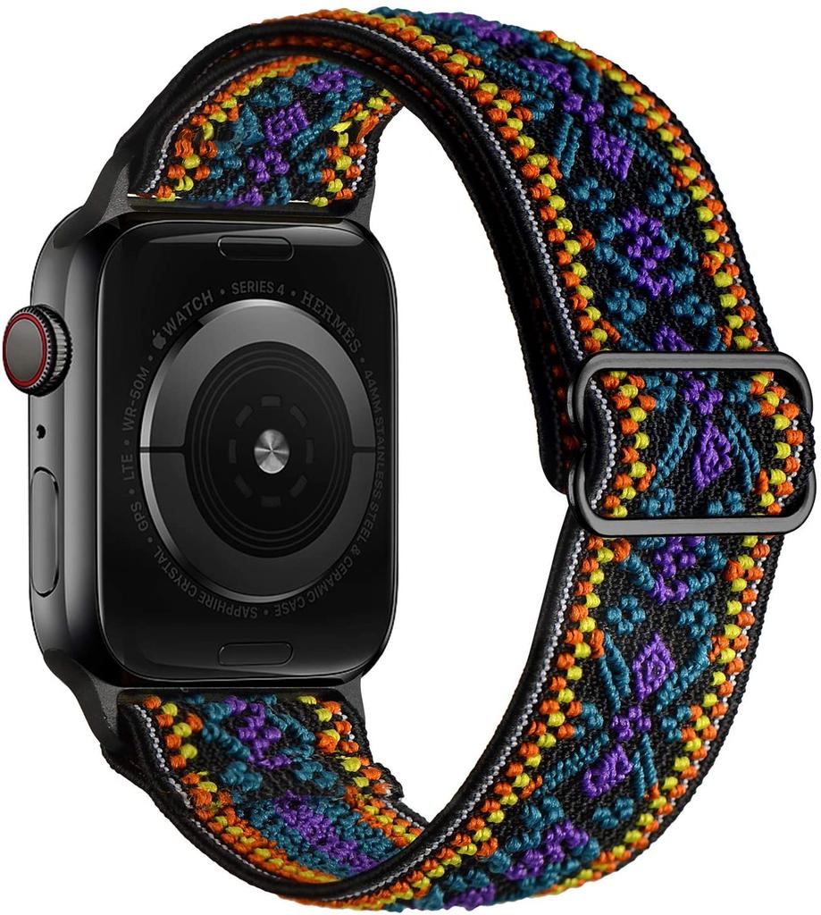 Scrunchie Strap for Apple watch ultra 2 band 49mm 44mm 40mm 45mm 41mm 46mm Elastic Nylon bracelet iWatch series 3 6 se 7 8 9 10