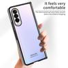 Съемный чехол для Samsung Galaxy Z Fold 4, стеклянная пленка, защитная пленка для экрана, прозрачный шарнир, гальванический жесткий чехол