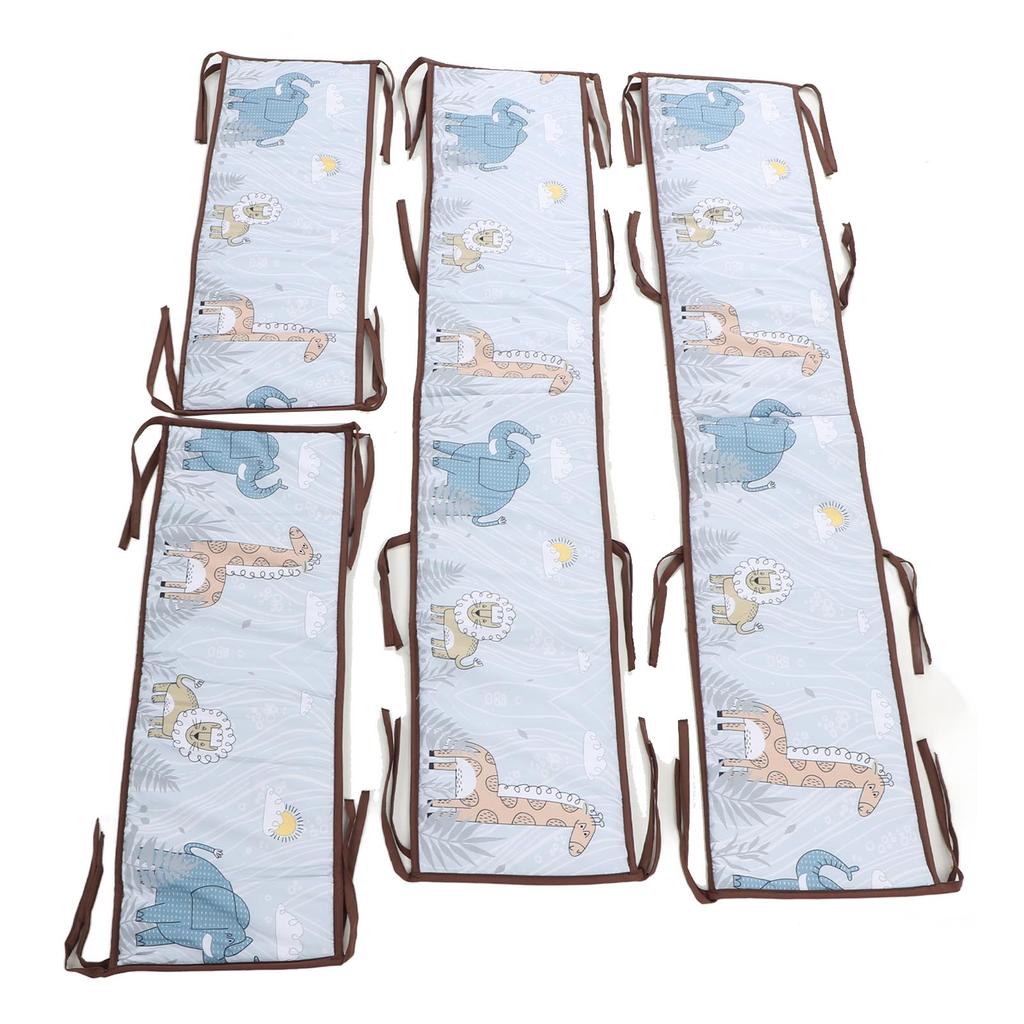Crib Circumference Breathable Crash Proof Safe Bed Side Soft Wrap Protection Bumper Pad for Boys