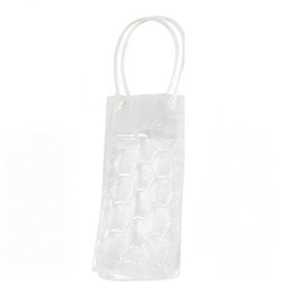 PVC Wine Bottle Freezer Bag Insulated Red Wine Handbag Gel Ice Carrier Holder Picnic