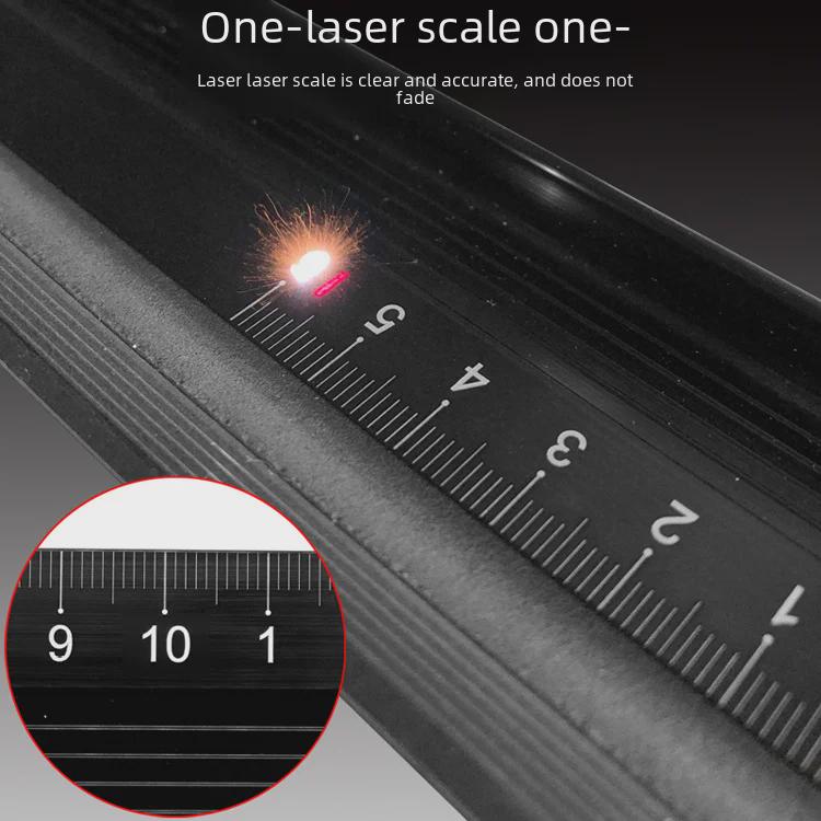 Многофункциональная защитная линейка из алюминиевого сплава - 20 см/30 см/45 см для студентов, рекламы, черчения и резки