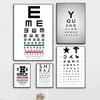 Modern Minimalist Eye Chart Canvas Wall Art HighDefinition Poster for Home Bedroom or Eye Clinic Decor Stylish Optometry Print