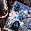 12 шт. набор декоративных наклеек серии Dark Night Flower, ретро-коллаж с розами, этикетка для скрапбукинга, дневник, альбом, журнал, планировщик
