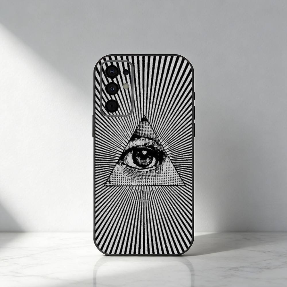 Чехол для телефона I-Illuminati для Samsung S25, S24, S21, S22, S23, S30, Ultra, S20, Plus, Fe, Note, 5G Черный