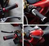 Beatus Aluminum & Rubber Handle Grip Motorcycle Bike 22.2mm Universal Left and Right Set Type B (Black)