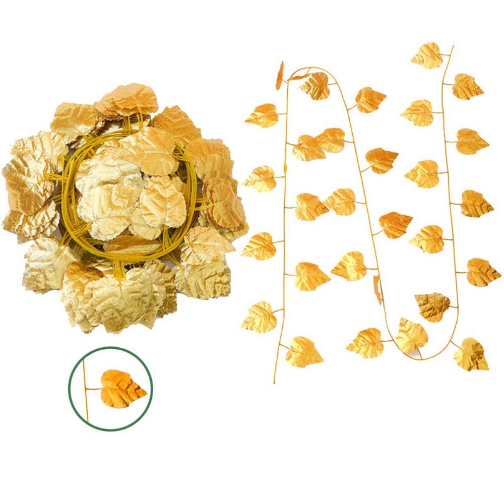 12pcs DIY Artificial Spring Leaf Vine Artificial Foliage Garland Hanging Plants  Holiday Decoration