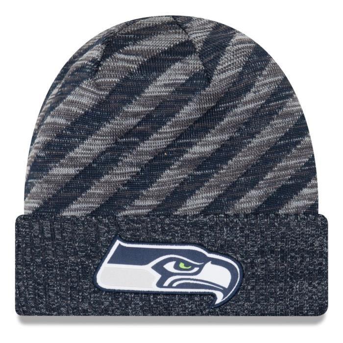 Bonnet D'hiver - New Era - NFL Sideline 2018 - Seattle Seahawks - Doublure Polaire - 100% Acrylique