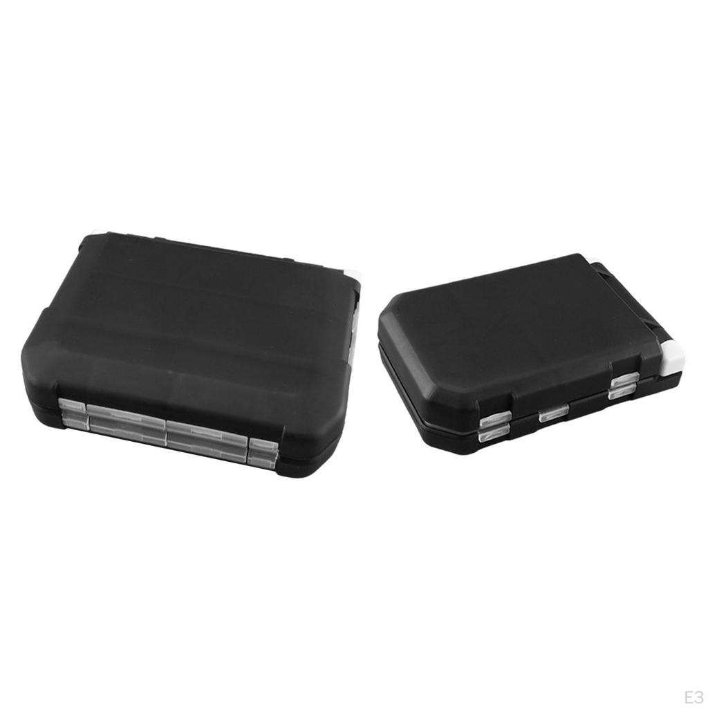 Easy-to-carry Double-sided Waterproof Fishing Tackle Box with Lightweight, Removable Dividers.