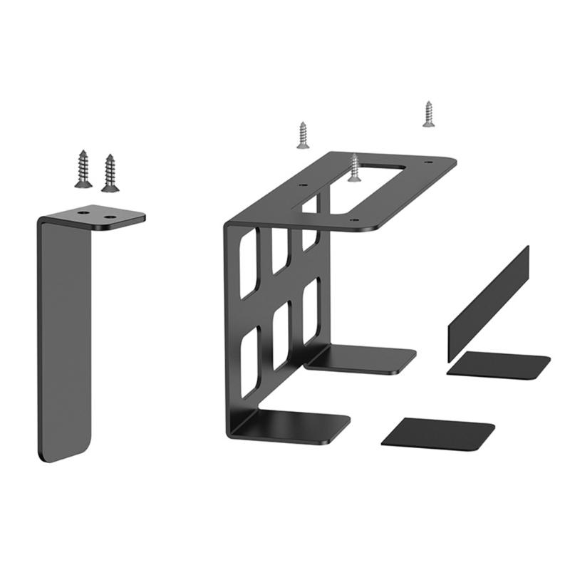 Wall Or Under Shelf Holder Mounting Bracket for Game Console, Home Office Dorm Use, Small Electronics And Media Devices