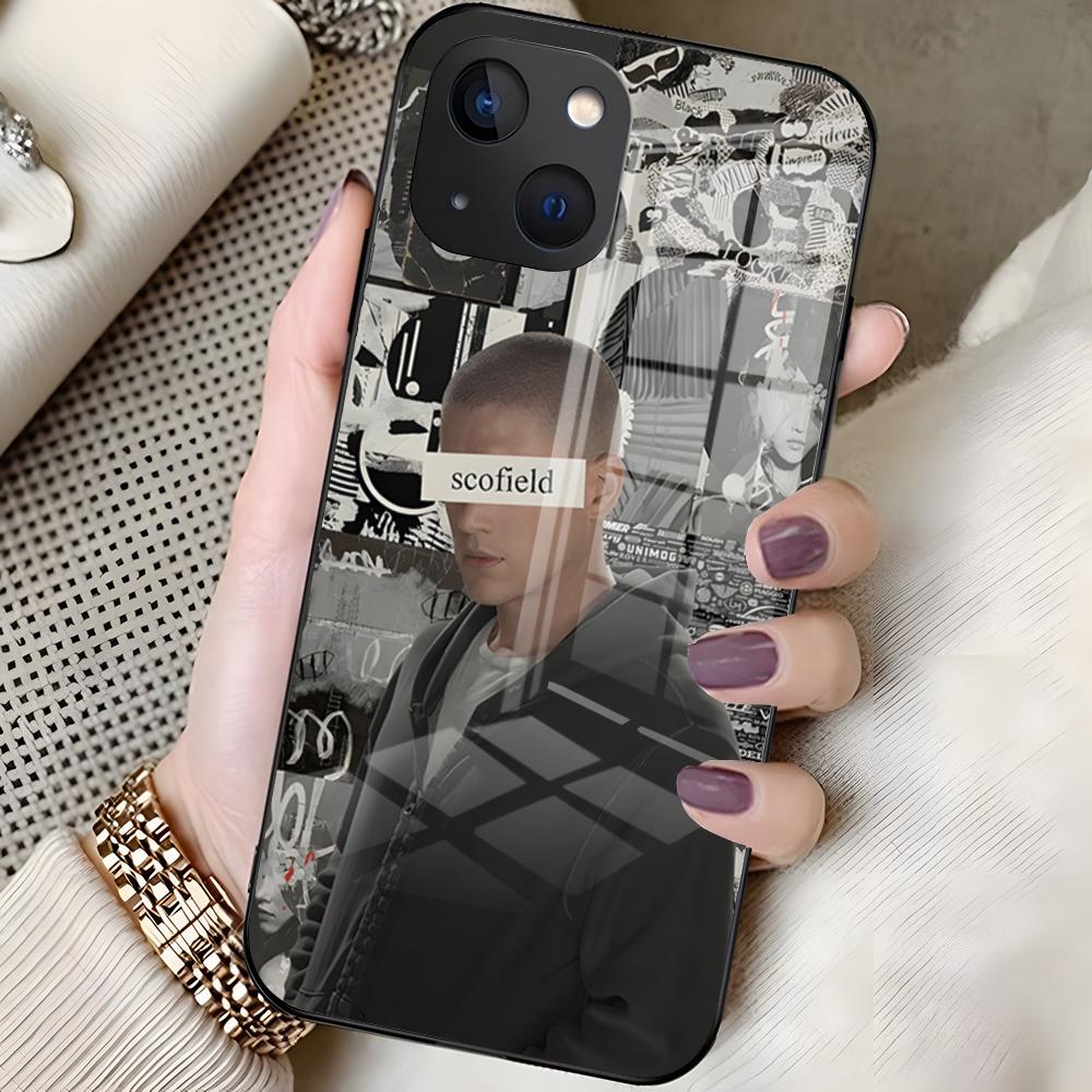 Чехол для телефона ТВ-сериала Побег из тюрьмы Для 16 Pro Max Iphone 15 14 Pro Max 13pro 11 X Xs Xr 8 7Plus Стеклянная крышка