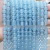 5A Прозрачный Ледяной Аквамарин Халцедон Имитация Круглые Бусины для DIY Ювелирных Изделий Ручной Работы, Светло-голубой Кристалл.