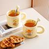 Милая керамическая кружка Butter Bear, практичный подарок на день рождения для друзей, сестер и лучших подруг