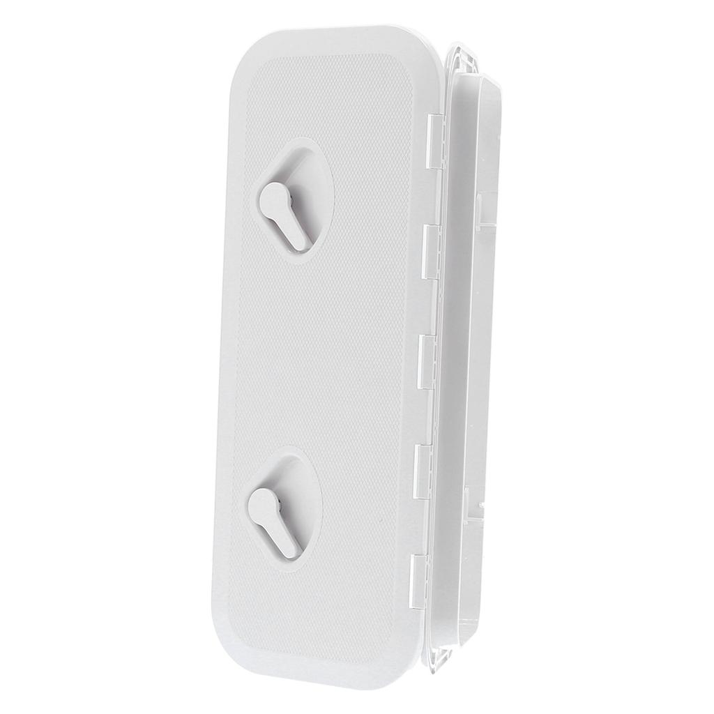 Deck Access   Inspection Cover 180 degrees  Hinged Lid Anti UV with Lock for Marine Boat 24 x 9.5in(White )