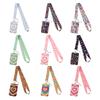 Lanyard With Card Case Heart Pattern ABS Card Holder Phone Lanyard Card Sleeve For Work Badge Bus Card Key Accessories