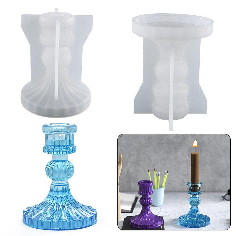 Nordic Candlestick Silicone Molds for Plaster Cement Epoxy Resin Candle Holde GF