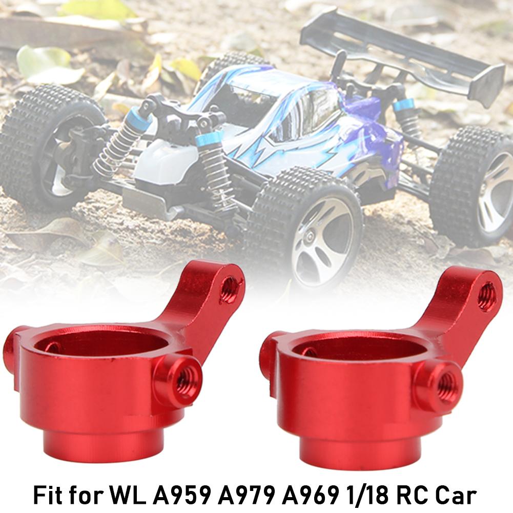 Aluminum Alloy Left Right Steering Cup Replacement Parts Fit for WL A959 A979 A969 1 18 RC CarRed