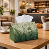 1pc Vintage Botanical Tissue Box | Multi-functional Napkin Dispenser, Two Sizes Available Suitable for Home, Parties, Car Decoration Fern Foliage Plan