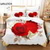 Flowers, Roses  Bedding Set Duvet Cover Set 3d Bedding Digital Printing Bed Linen Queen Size Bedding Set Fashion Design