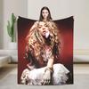 Плед Shakira Качество Супер Теплый Певица Поп Постельное Белье Пледы Весенний Декоративный Диван Кресло Диван-кровать Эстетичный Покрывало