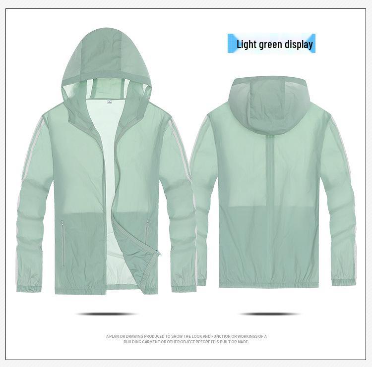 Летняя солнцезащитная куртка: Дышащая повседневная куртка-ветровка для мужчин - Модная верхняя одежда для улицы