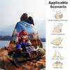 1 шт. Плюшевое одеяло в стиле Super Mario Kart - Мягкое, Удобное, Всесезонный Подарок для Геймеров и ФанатовB06014m