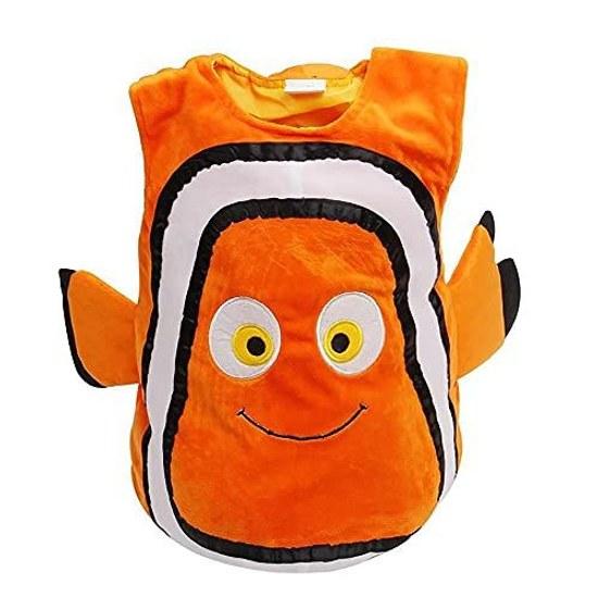 SCLYX Nemo Cosplay Kids Super Cute Costume Outfit Hat Baby Infant Clownfish Finding Boys Girls Unisex Halloween Christmas Dress-up Kindergarten Sleep