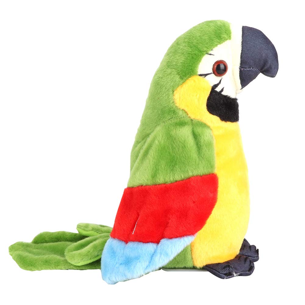 Talking Parrot Robot Plush Toy, Pet Robot, Talking Bird Plush Toy with Recording Function, Cute Doll Toy, Educational Toy, Birthday, Christmas, New