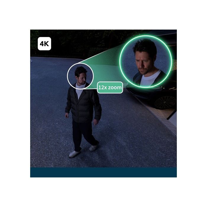 Caméra de surveillance Arlo Ultra 2 - Wifi sans fil - Noir - 4K - Batterie 6 mois - Champ de vision 180°