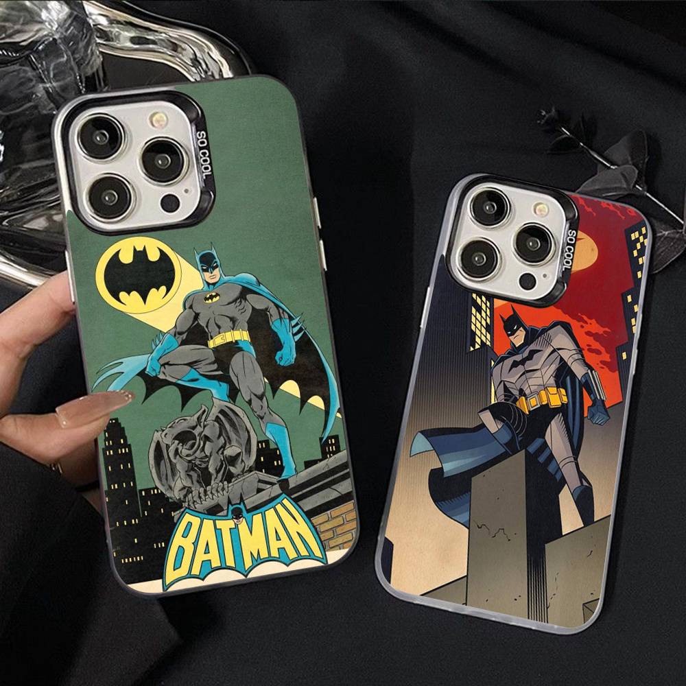 Чехол для телефона W-Batmans-r для iPhone 16 15 14 13 12 11 17 Pro Max Plus Цвет Серебристый Корпус