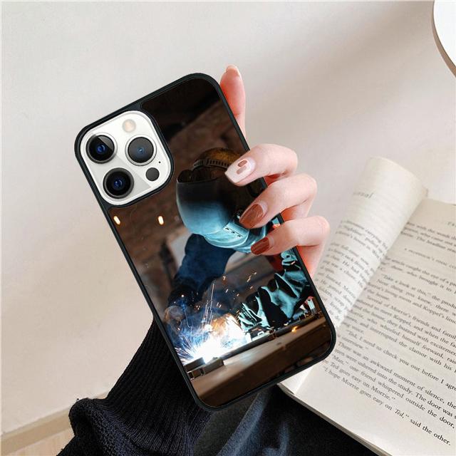 Welder Welding Hot Metal Worker Phone Case Cover For iPhone 17 Air 16 15 14 Plus 11 Pro Max 13 Pro Max 12 Max Coque
