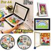 3Pcs Children Art Frames Magnetic Front Opening for Poster Photo Drawing Paintings Pictures Kids Art Pictures Display Frames