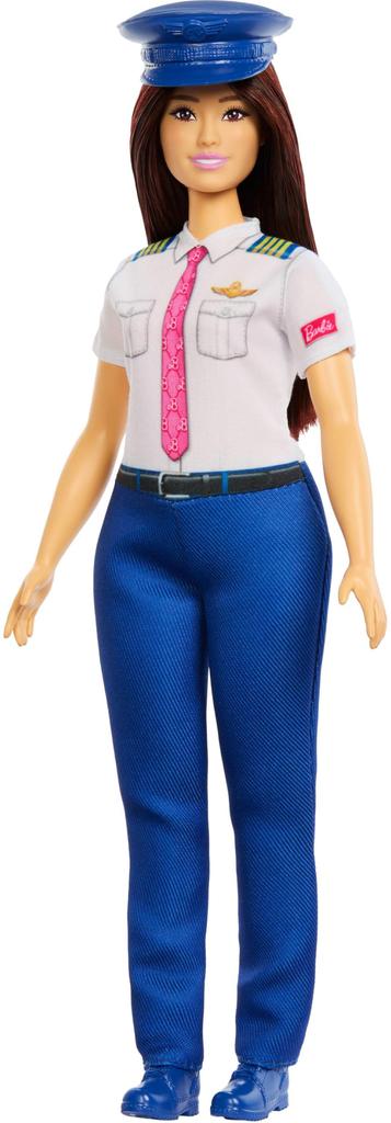 barbie Играйте с кукольным домиком Pilot для ролевых игр, возраст 3+, и с куклой Barbie JKF75! Игра в переодевание, Вверх, Синий,