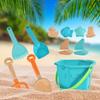 Beach Buckets Shovels Tools Anti Scratch DIY Sandbox Mold Set for Outdoor Travel