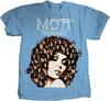 Винтажная мужская/женская рубашка Mott the Hoople из плотного хлопка, светло-голубая, все размеры MC499